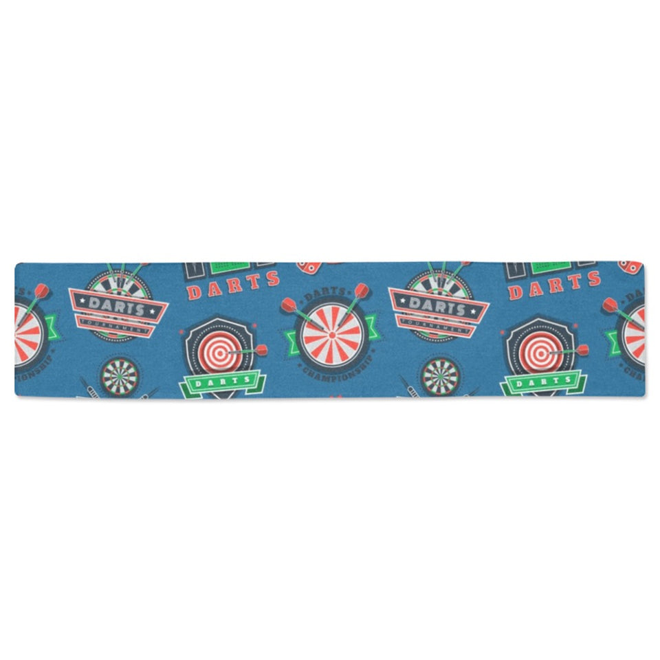 Darts Pattern Print Design 02 Table Runner