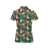 Squirrel Pattern Print Design 03 Women's All Over Print Polo Shirt