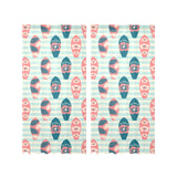 Surfboard Pattern Print Design 02 Gauze Curtain