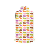 Hippopotamus Pattern Print Design 01 Men's Padded Vest