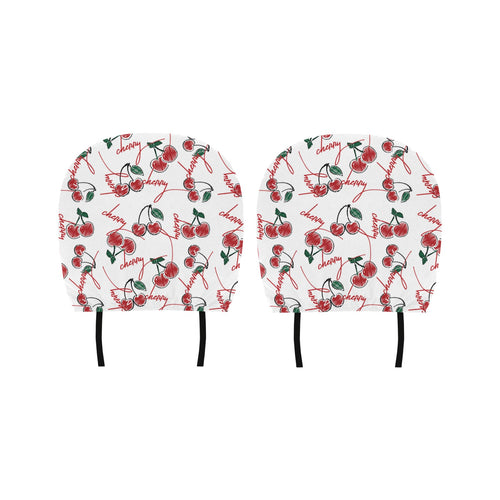 Hand drawn cherry pattern Car Headrest Cover