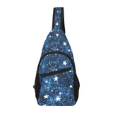 Night sky star pattern All Over Print Chest Bag
