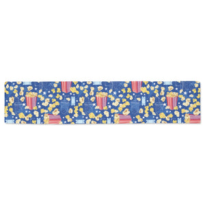 Popcorn Pattern Print Design 01 Table Runner