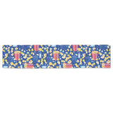 Popcorn Pattern Print Design 01 Table Runner