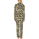 Leopard print design pattern Women's Long Pajama Set