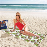 Coconut Pattern Print Design 04 Beach Towel