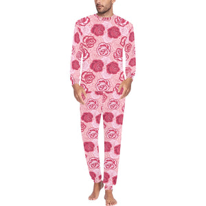 Rose Pattern Print Design 02 Men's All Over Print Pajama