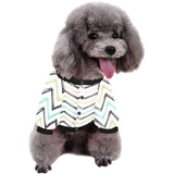 zigzag  chevron paint pattern All Over Print Pet Dog Round Neck Fuzzy Shirt