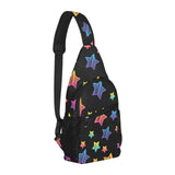 Colorful star pattern All Over Print Chest Bag