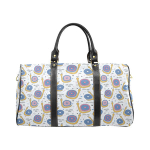 Snail Pattern Print Design 05 Travel Bag