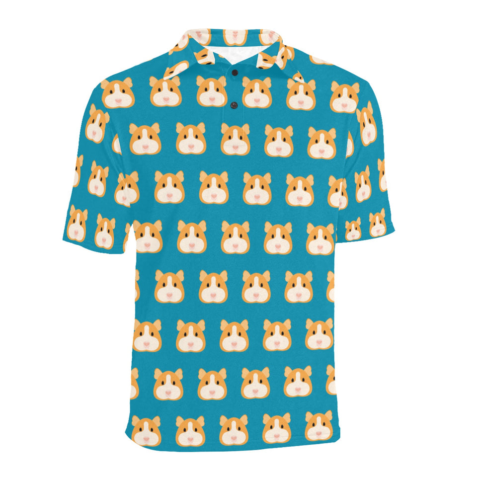 Guinea Pig Pattern Print Design 03 Men's All Over Print Polo Shirt