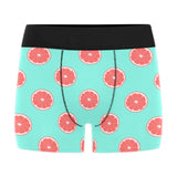 Grapefruit green background Men's All Over Print Boxer Briefs Men's Underwear