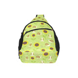 Snail Pattern Print Design 01 All Over Print Chest Bag