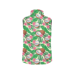 Coconut Pattern Print Design 01 Men's Padded Vest
