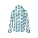 Swordfish Pattern Print Design 05 Women's Padded Hooded Jacket