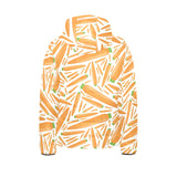 Carrot Pattern Print Design 02 Kids' Boys' Girls' Padded Hooded Jacket