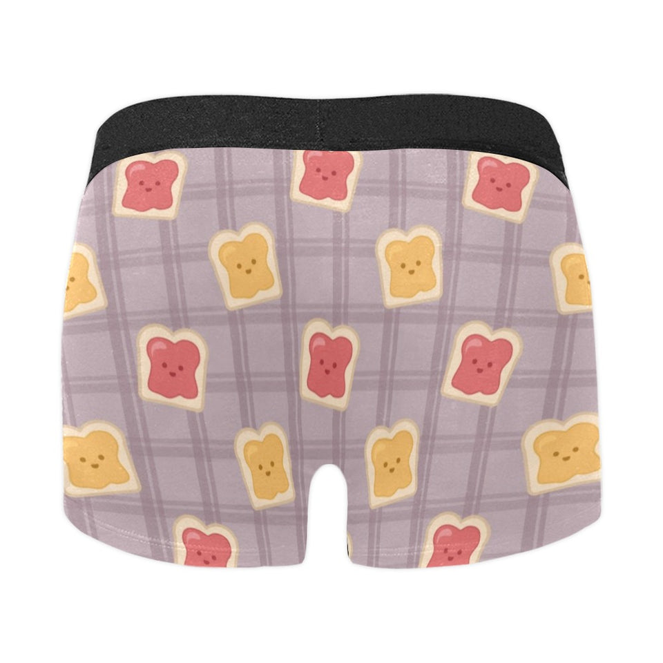 Bread Toast Pattern Print Design 05 Men's All Over Print Boxer Briefs Men's Underwear