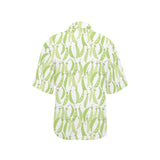Green Peas Pattern Print Design 03 Women's All Over Print Hawaiian Shirt