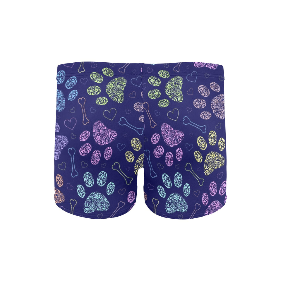 Dog Paws Pattern Print Design 02 Men's Swimming Trunks