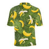 Banana Palm Leaves pattern Men's All Over Print Polo Shirt