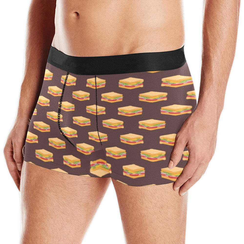 Sandwich Pattern Print Design 04 Men's All Over Print Boxer Briefs Men's Underwear