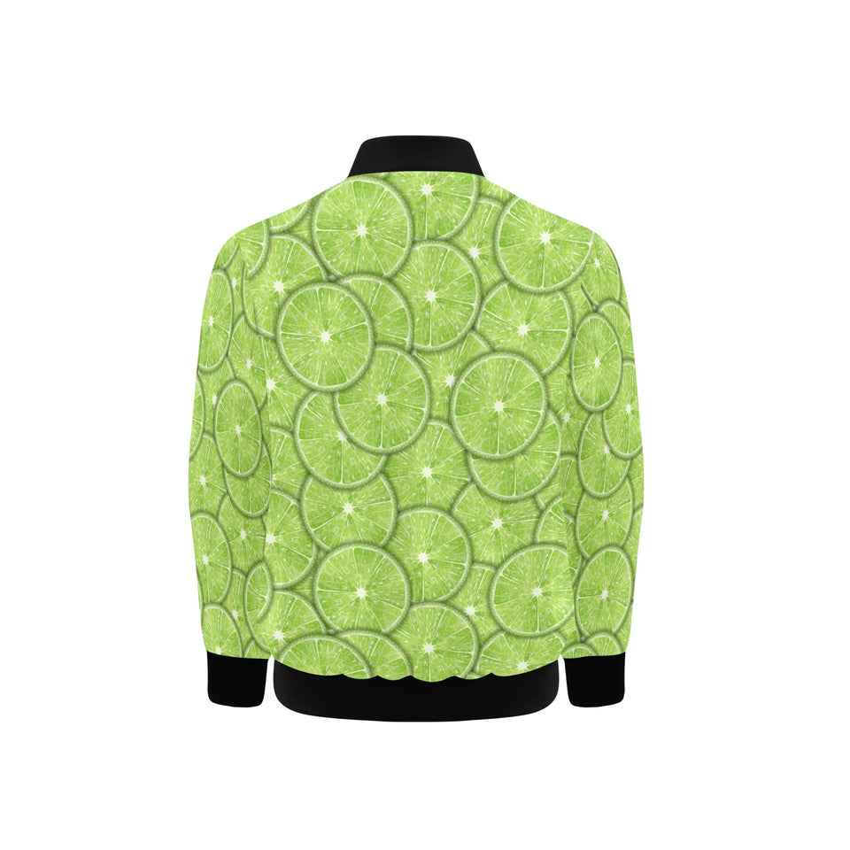 Slices of Lime pattern Kids' Boys' Girls' Bomber Jacket