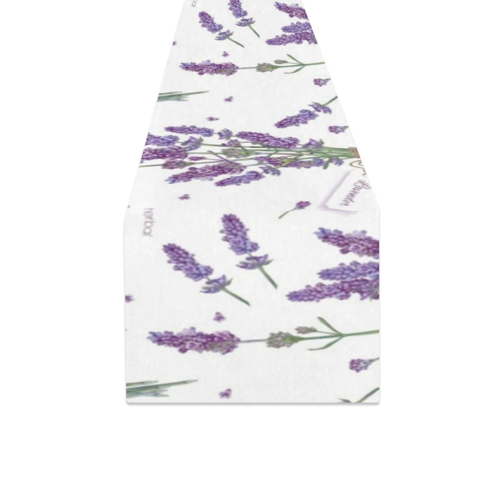 lavender flower design pattern Table Runner