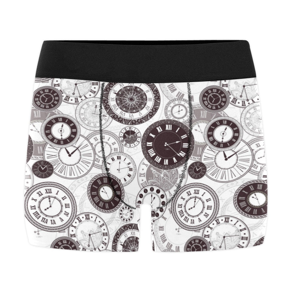 Classic vintage clock pattern Men's All Over Print Boxer Briefs Men's Underwear