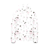 Poodle dog rose cake pattern Kids' Boys' Girls' Padded Hooded Jacket