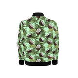 Coconut Pattern Print Design 02 Kids' Boys' Girls' Bomber Jacket
