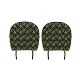 Green Peas Pattern Print Design 02 Car Headrest Cover