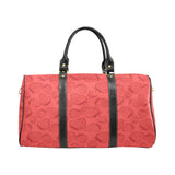 strawberry pattern red background Travel Bag