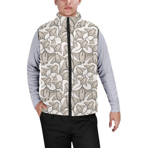 Stingray Pattern Print Design 05 Men's Padded Vest