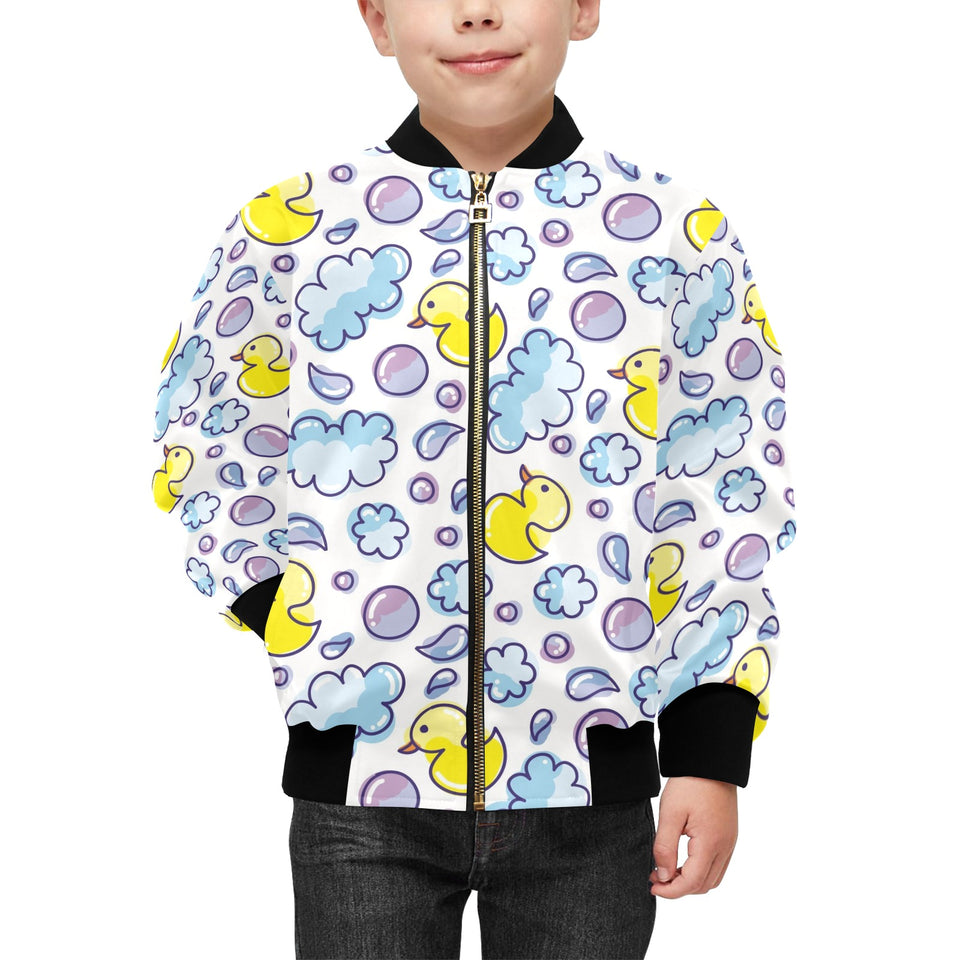 Duck Pattern Print Design 01 Kids' Boys' Girls' Bomber Jacket