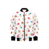Cake cupcake design pattern Kids' Boys' Girls' Bomber Jacket