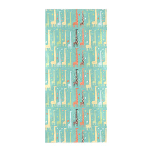 Giraffe Pattern Print Design 01 Beach Towel