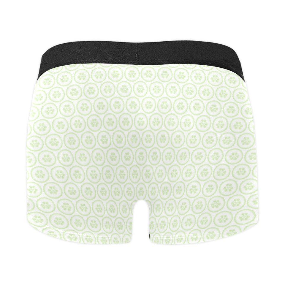 Cucumber pattern background Men's All Over Print Boxer Briefs Men's Underwear