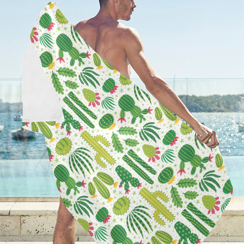 Cactus pattern copy Beach Towel