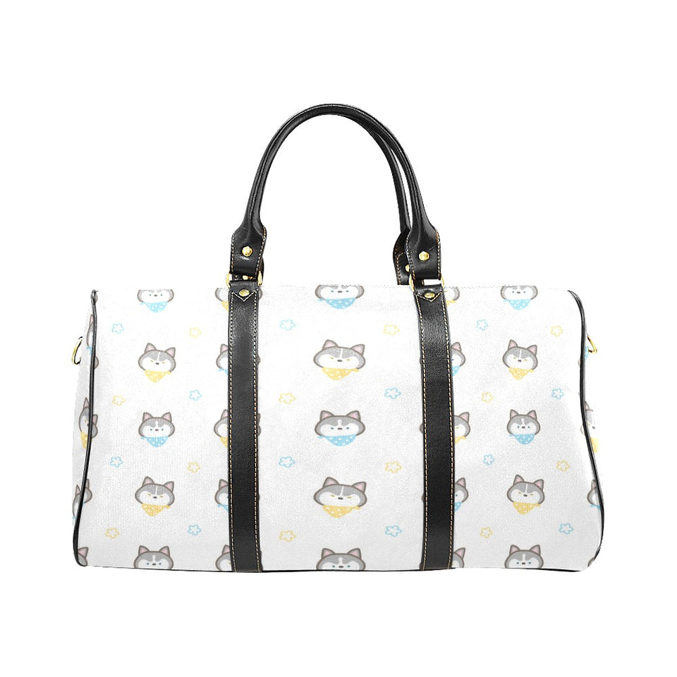 Cute Siberian Husky pattern Travel Bag