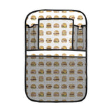 Hamburger Pattern Print Design 02 Car Seat Back Organizer