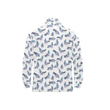 Pigeon Pattern Print Design 03 Men's Long Sleeve Polo Shirt