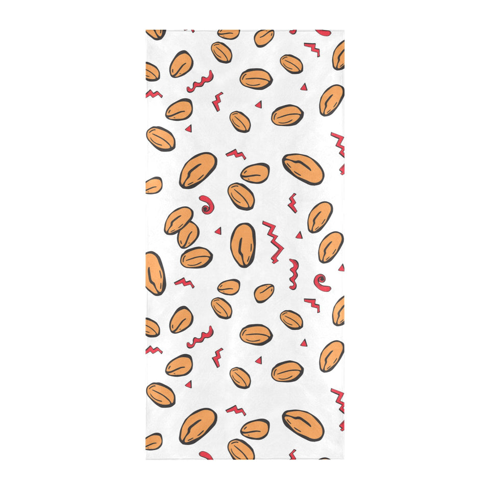 peanuts pattern background Beach Towel