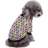 Skate Board Pattern Print Design 02 All Over Print Pet Dog Round Neck Fuzzy Shirt