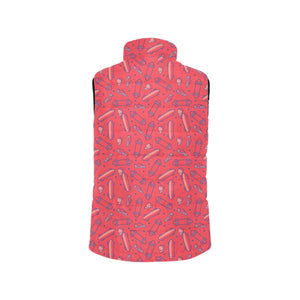 Skate Board Pattern Print Design 01 Men's Padded Vest