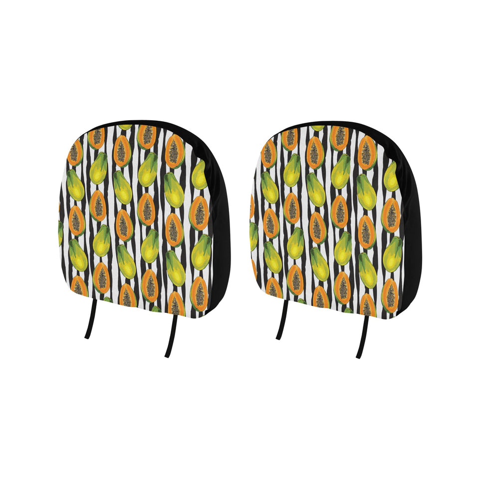 papaya design pattern Car Headrest Cover