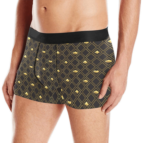 Casino Cards Suits Pattern Print Design 01 Men's All Over Print Boxer Briefs Men's Underwear