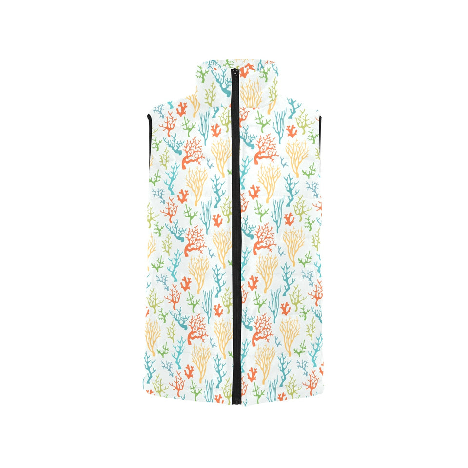 Coral Reef Pattern Print Design 02 Men's Padded Vest