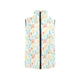 Coral Reef Pattern Print Design 02 Men's Padded Vest