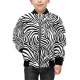 Zebra skin pattern Kids' Boys' Girls' Bomber Jacket