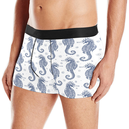 Seahorse pattern background Men's All Over Print Boxer Briefs Men's Underwear